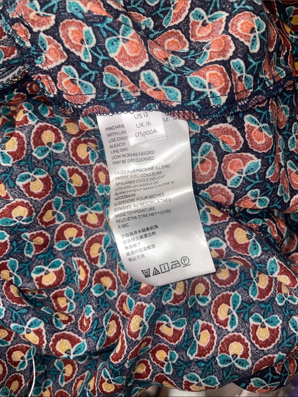 Anthropologie maeve top womens size 12 US , button up hooueeb - Picture 5 of 7